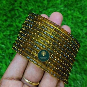 Biscuit crystals bangles